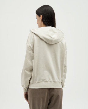 Brunello Cucinelli Бежевая спортивная куртка с цепочкой мониль MP827HA706