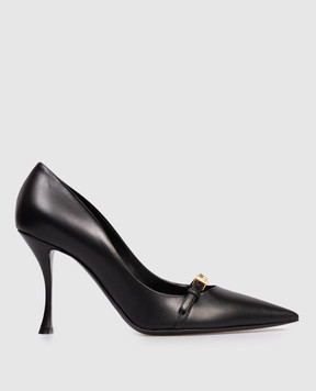 Dolce&Gabbana Черные кожаные туфли с логотипом CD1974A5738