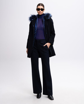 Ermanno Scervino Фиолетовый гольф из кашемира и шелка D335M715JAI