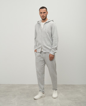 Brunello Cucinelli Белый лонгслив прямого кроя M0B137407