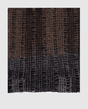 Ann Demeulemeester Сірий шарф Kaja з вовною альпаки B0013633KN077