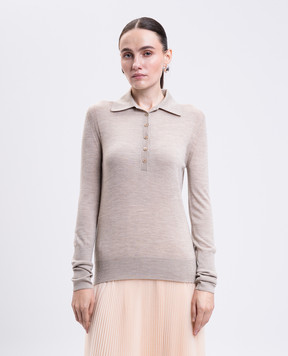 Ermanno Scervino Бежевое поло из шерсти D475M341IVH