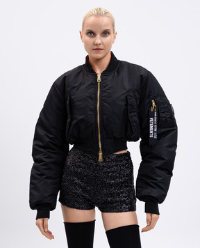 Vetements Чорний двосторонній бомбер WH76BO230B