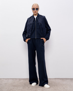 Woolrich Синий жилет прямого кроя CFWWVE2000FRUT5004