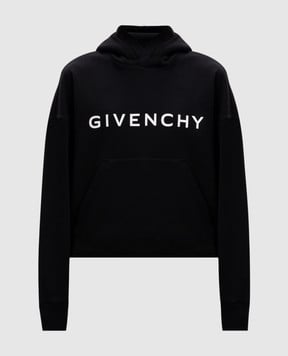 Givenchy Черные худи с принтом логотипа BWJ03M3YAC