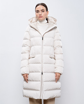 Moncler Белый пуховик Avocette J20931C00042539ZD