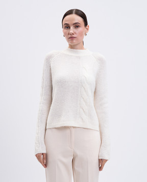 Twinset Білий светр з вовною 252AP3151
