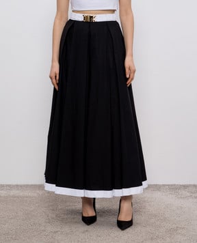 Rowen Rose Черная юбка миди SKRRR401L