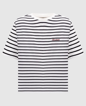 Woolrich Біла футболка в смужку CFWWTE0106FRUT4004