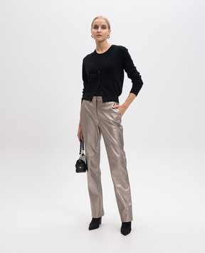 Allude Чорний кардиган з кашеміру 24511223
