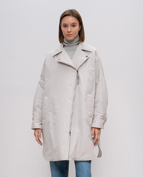 Brunello Cucinelli Бежевый плащ с цепочкой мониль MB5749664P