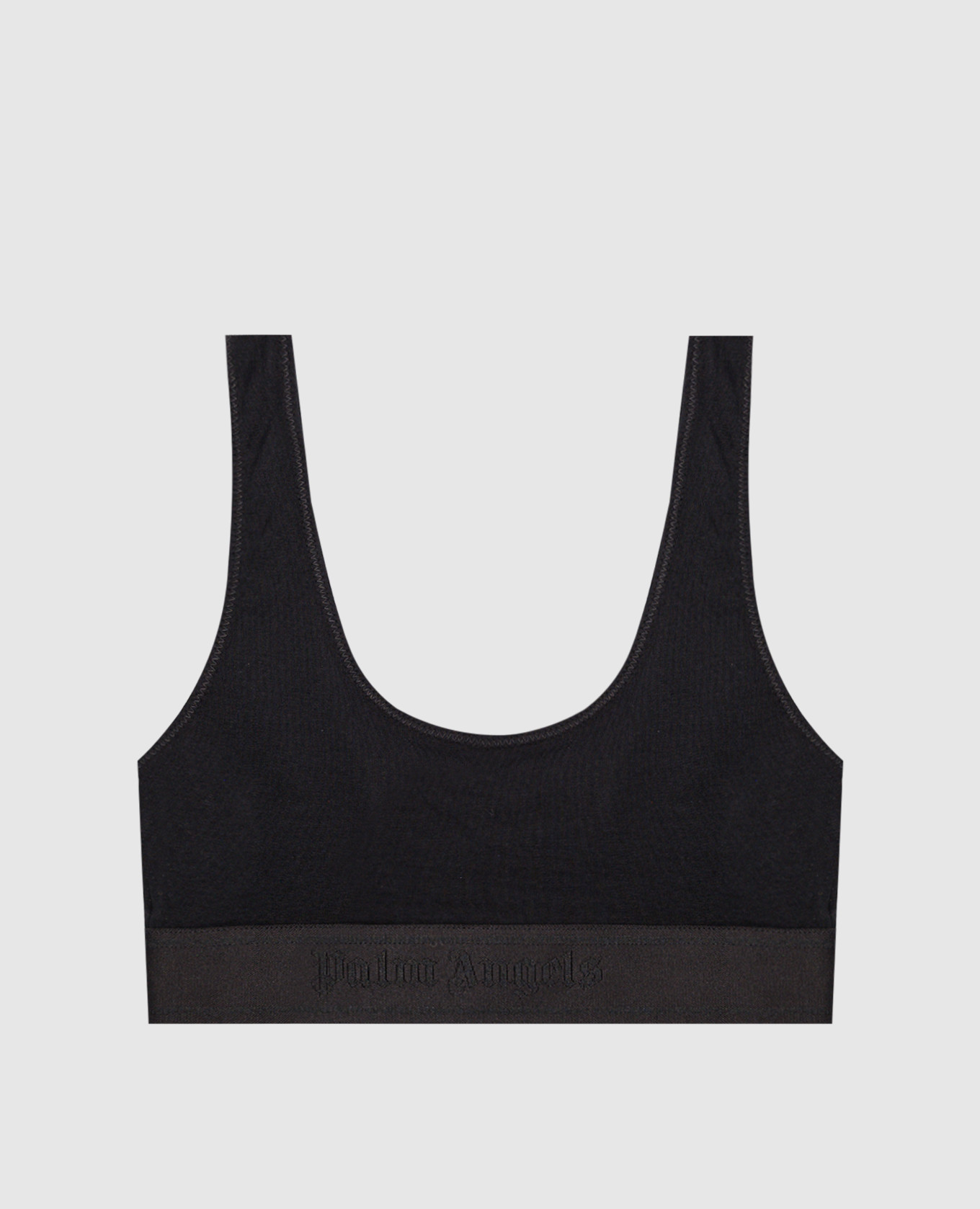 Black top with logo pattern