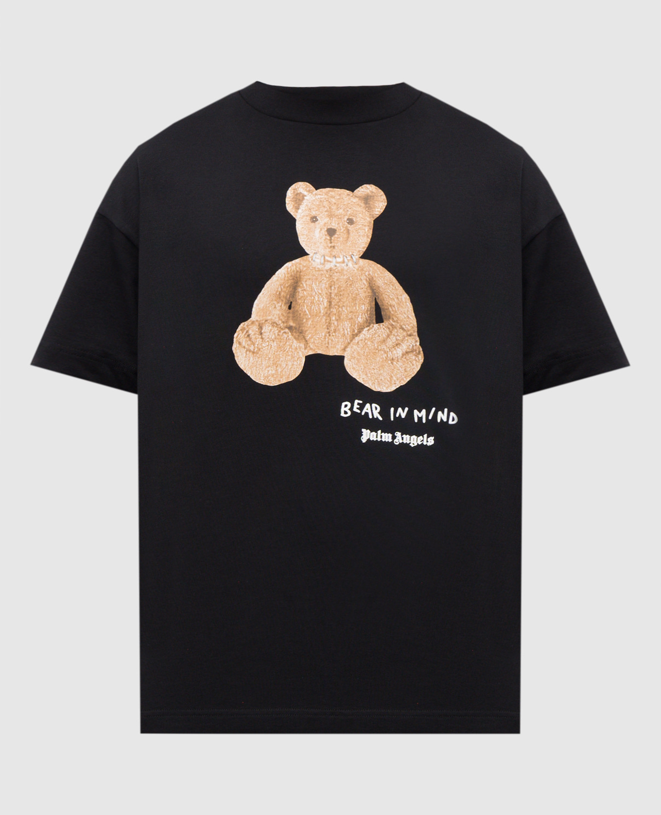 

Черная футболка Bear in Mind с принтом логотипа, Черный, Футболки
