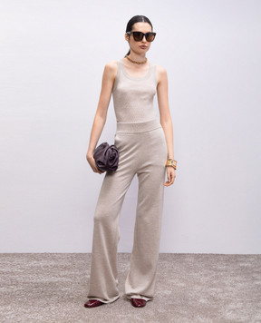 Max Mara Бежевый топ ELIADI из шерсти ELIADI