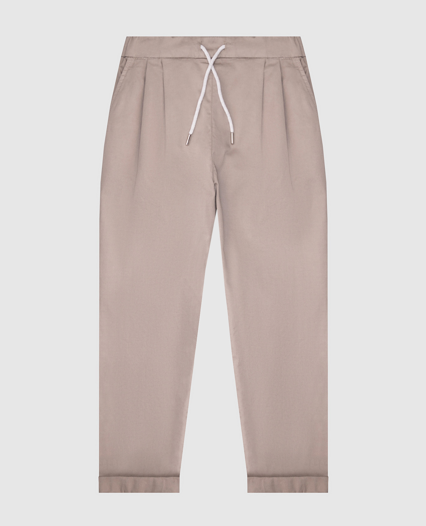 

Детские брюки цвета хаки с отворотами, Повседневные брюки casual