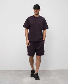 Stone Island Фиолетовые шорты с логотипом логотип логотип. K1S156200004S0A50