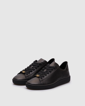 Valentino Чорні шкіряні кросівки ROYCO 7Y2S0K34BYA