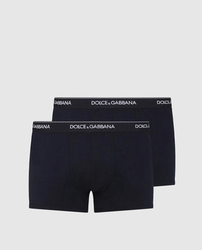 Dolce&Gabbana Набір синіх трусів-боксерів з логотипом M9C07JONN95