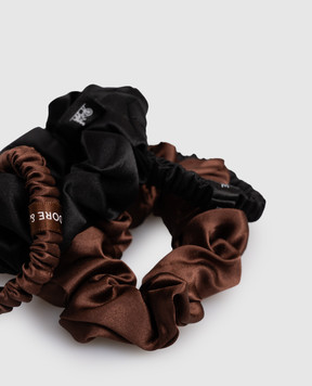 Dore & Rose Набір резинок для волосся із шовку з логотипом PREMIUMSCRUNCHIES