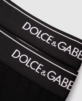 Dolce&Gabbana Набір чорних трусів-боксерів з логотипом M9C07JONN95