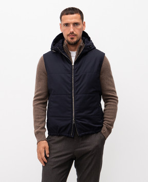 Cashmere&Whiskey Синій жлет з вовни 6400954300