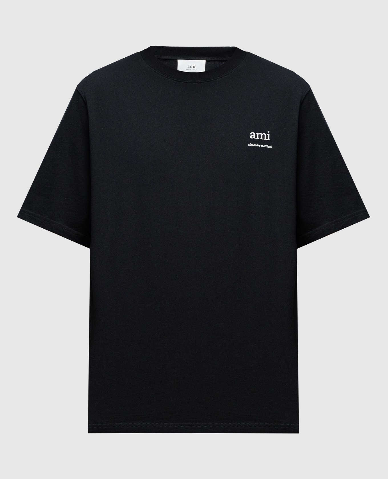 Black t-shirt with a print