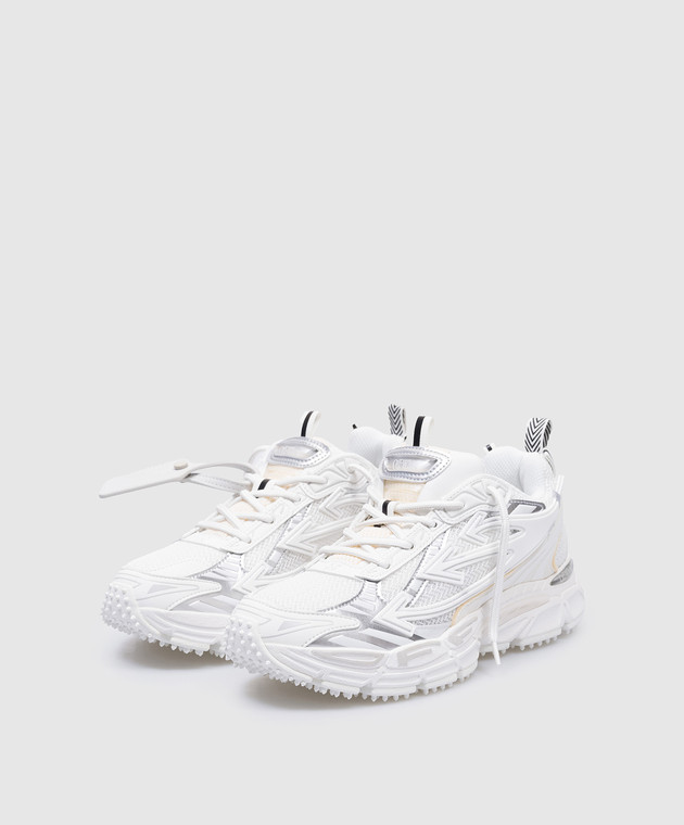 Off-White - Белые кроссовки ow be right back с тиснением логотипа