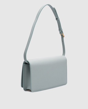 Valentino Зелена шкіряна сумка крос-боді з металевою емблемою VLogo Signature 6W2P0AK8SNP