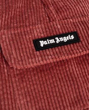 Palm Angels Дитяча рожева вельветова спідниця з логотипом PGCU007F25FAB00112+