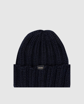 Woolrich Синя шапка з вовною CFWWAC0196FRUF0766
