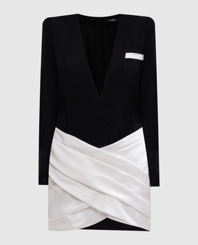 Balmain Чорна сукня-футляр міні EF1R9238MB01