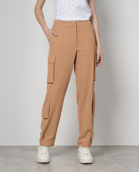 Twinset Коричневі карго з логотипом 241TP2243