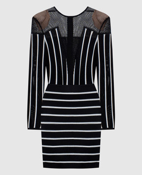 Balmain Чорна сукня в смужку 123667