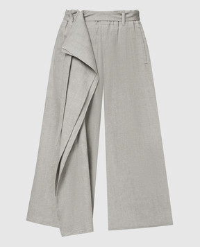 Y`S Yamamoto Серые брюки с льном YSP17301