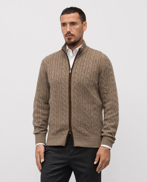 Loro Piana Коричневий кардиган  з кашеміру FAI8133