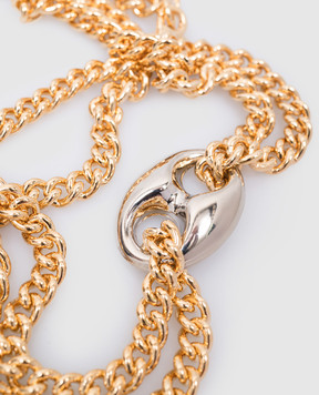 Femarjo Золотое колье CHAIN LOCK с подвеской NECKCHAINLOCK