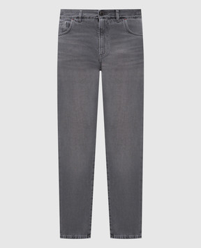 ISAIA Серые джинсы с логотип патч PND002DJ127