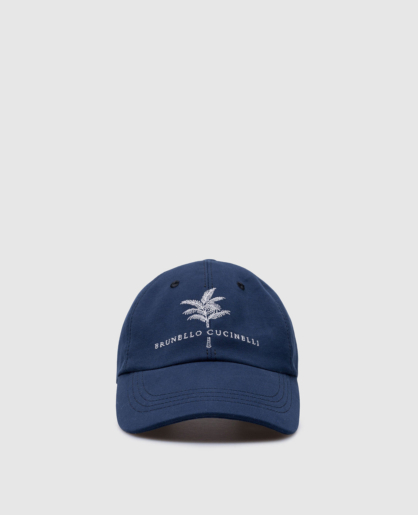 Children's blue cap with embroidery