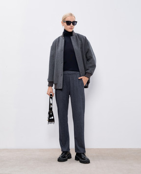 Max Mara Синий гольф SALUTO из шерсти SALUTO