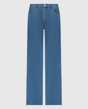 Gauchere Сині джинси з льоном з блискавками P12433020562