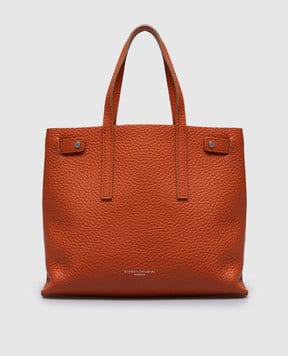 Gianni Chiarini Помаранчева шкіряна сумка-тоут Altea BS11646RNGDBL