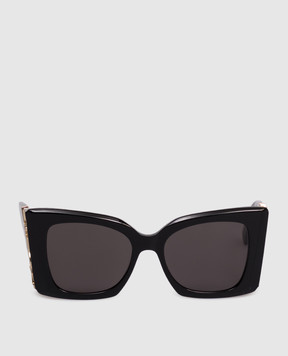 Saint Laurent Чорні сонцезахисні окуляри BLAZE 736461Y9956