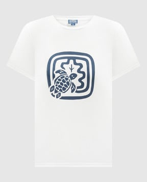 Vilebrequin Біла футболка Laora з принтом логотипа AORAP9I3