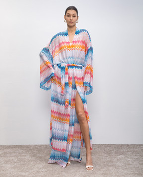 Missoni Пляжна спідниця на запах у візерунок з люрексом MS25SH02BR00ZY