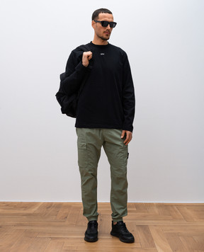 Stone Island Зелені джогери з патчем логотипа K1S153100031S0003