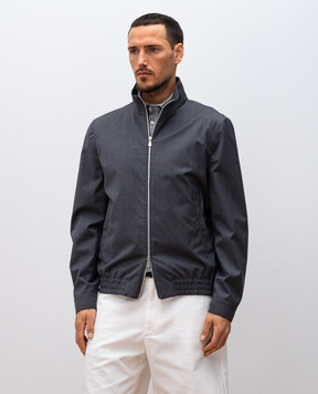 Brunello Cucinelli Сіра куртка з вовни MM4506424