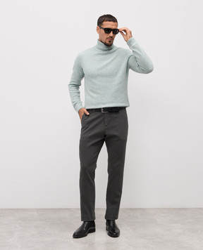 Wool&Co Блакитний светр з вовною WO8061