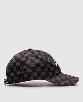 Sprayground Дитяча сіра кепка в клітинку SP15015BLK