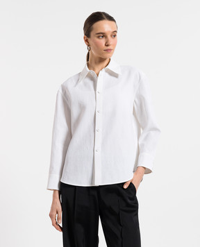 Jil Sander Біла сорочка з льону J02DL0205J60001