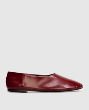 PROENZA SCHOULER Бордові шкіряні балетки Glove SH253063L004FR
